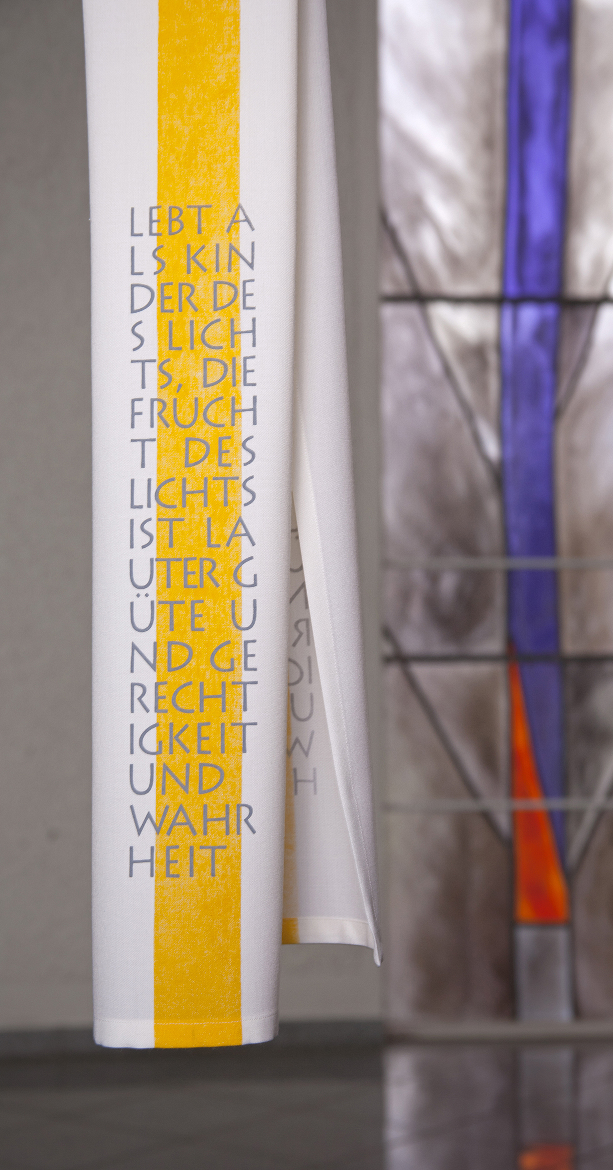 Taufschal mit Spruch